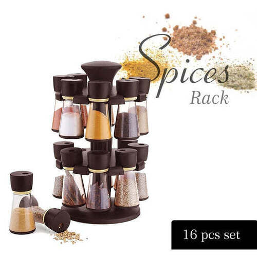 Revolving Plastic Spice Rack Masala Organiser (0103)