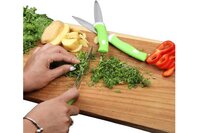 STAINLESS STEEL KNIFE PEELER SET WITH STAND (2211)