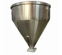 Stainless Steel Hopper - Color: Silver