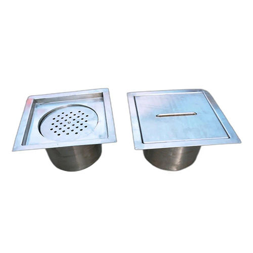 Silver Stainless Steel Floor Drain