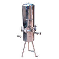 Multi Cartridge Housing - Stainless Steel, 20 Inch Length - Silver Finish, Industrial Usage, 90Â°C Working Temperature