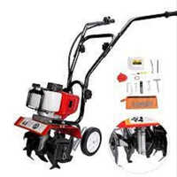 Typegear Inter Cultivator - Iron, 51x40x31 Cm Dimensions | 2 Hp Petrol Power, 10 Inch Cutting Width, Fully-automatic, Weeder, Imported