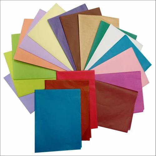 Multicolour Folded Tissue Paper