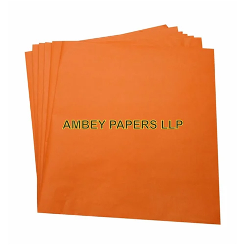 Dark Orange Colour Tissue Paper