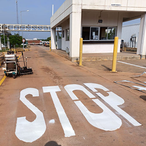 Stop Exit Thermoplastic Paint Marking Services