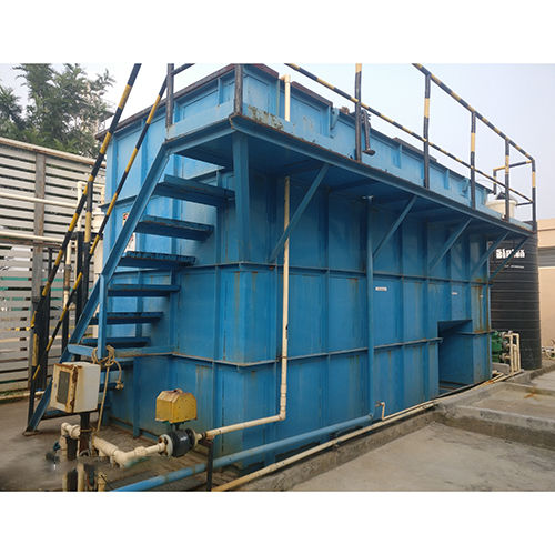 Blue Paint Coated Sewage Treatment Plant For Chemical Industry