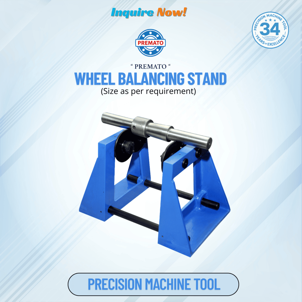 Wheel Balancing Stand With Arbor - Roller Type - Color: Blue