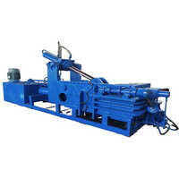 Blue Paint Coated Triple Compression Baling Press With Turn Out Scrap Metal Baler