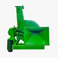 Tractor Mounted Wood Chipper Machine With Chipping Size (8,10,12mm & as per setting)