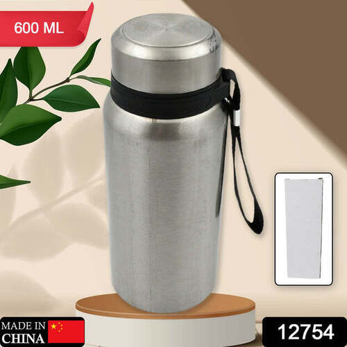 TAINLESS STEEL WATER BOTTLE WITH DORI EASY TO CARRY LEAK PROOF (12754)