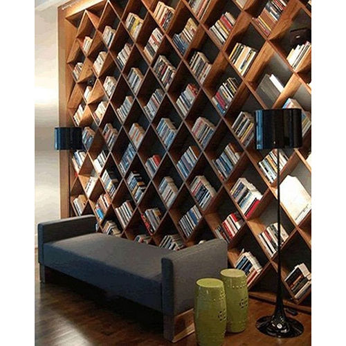 Wooden Book Shelf - Color: Brown