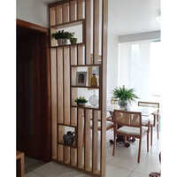 Living Room Wooden Design Partition Wall