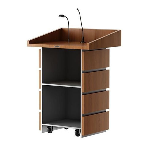 Lectern Podium Stand For Presentation - Color: Brown