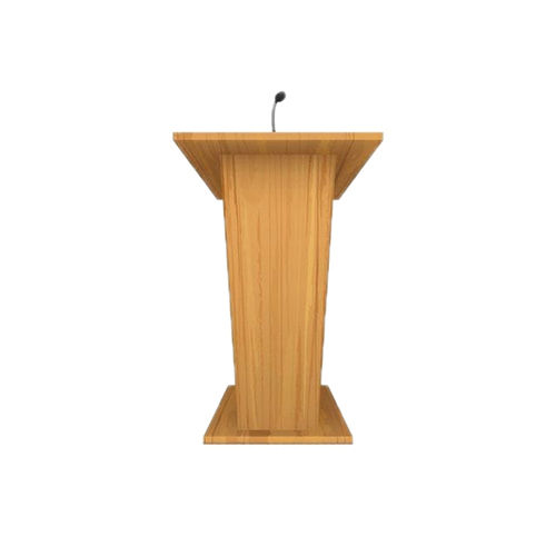 Brown Plywood Wooden Stage Podium - Feature: Easy To Clean