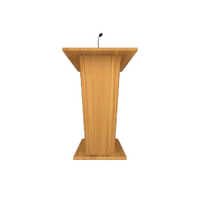 Brown Plywood Wooden Stage Podium