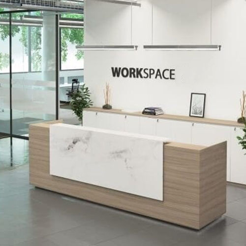 Wooden Reception Desk For Office - Feature: Easy To Clean