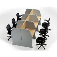 Plywood 6 Seater Office Workstation