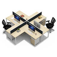 X-Shaped Desk Partitions
