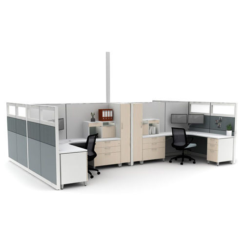 Different Options Available L Type Partition Based Work Stations