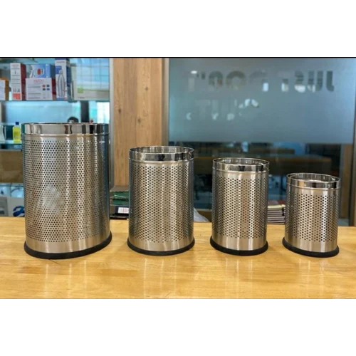 Stainless Steel Perforated Dustbin