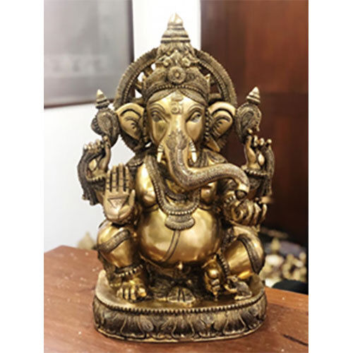 MB-2513A GANESH SITTING W-SUN RING