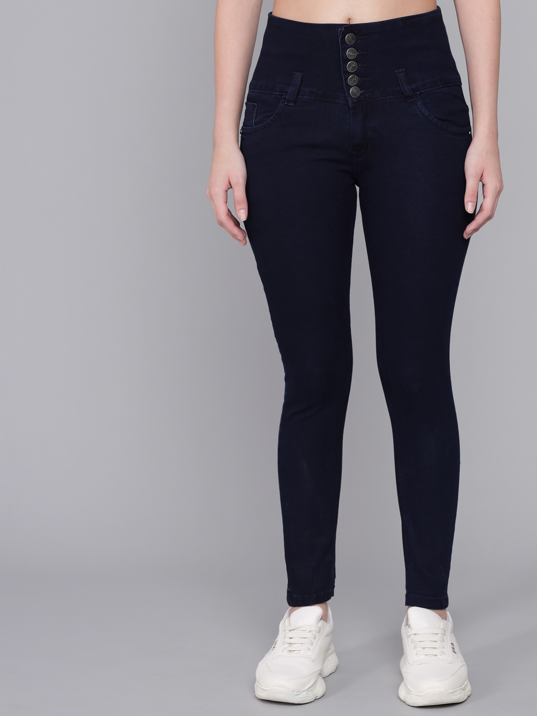 M Moddy 234C-Blue Women Slim Fit Stretchable Dark Blue Jean