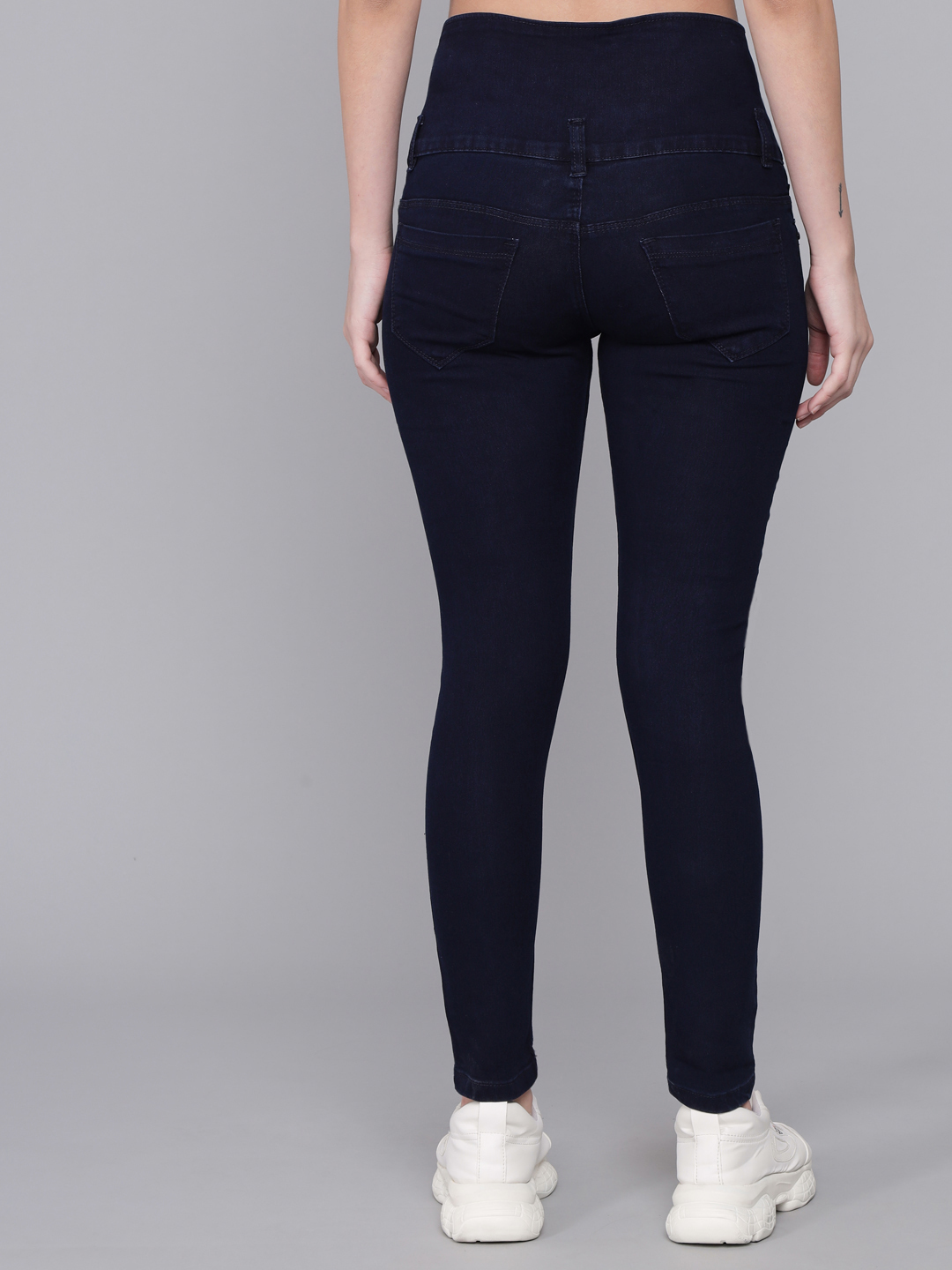 M Moddy 234C-Blue Women Slim Fit Stretchable Dark Blue Jean