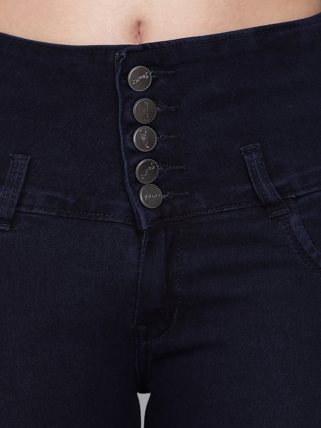M Moddy 234C-Blue Women Slim Fit Stretchable Dark Blue Jean