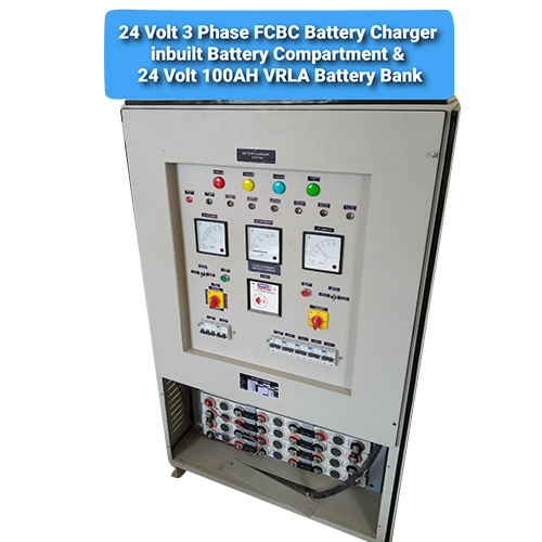 24V Three Phase FCBC Battery Charger And 24V 100Ah VRLA Battery Bank