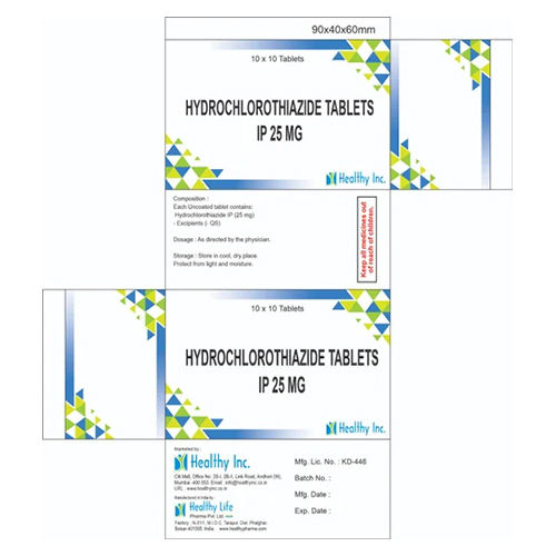 25mg Hydrochlorothiazide Tablets IP