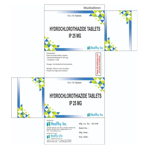 25mg Hydrochlorothiazide Tablets IP