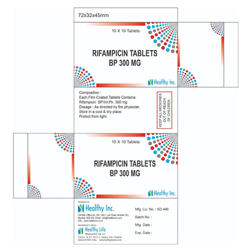 300Mg Rifampicin Tablets Bp Grade: Medicine Grade