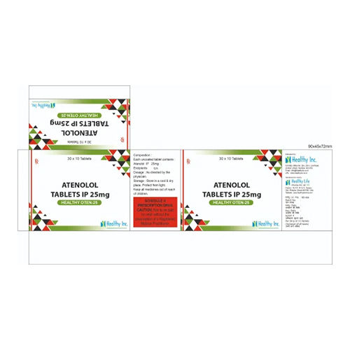 2.5Mg Atenolol Tablets Ip Grade: Medicine Grade