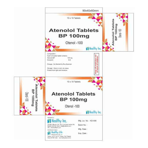 100mg Atenolol Tablets BP