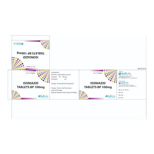 100Mg Isoniazid Tablets Bp Grade: Medicine Grade