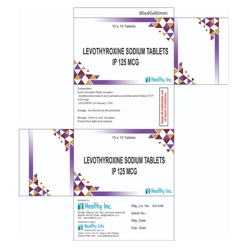 125mcg Levothyroxine Sodium Tablets IP