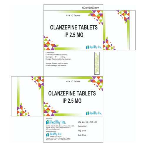 2.5Mg Olanzepine Tablets Ip Grade: Medicine Grade