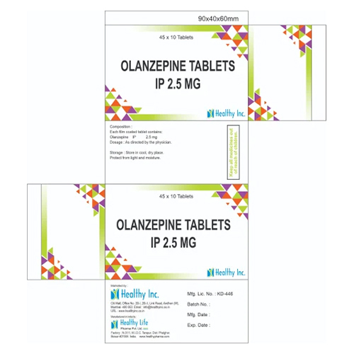 2.5mg Olanzepine Tablets IP