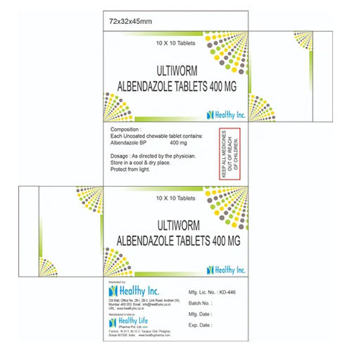 400mg Albendazole Tablets