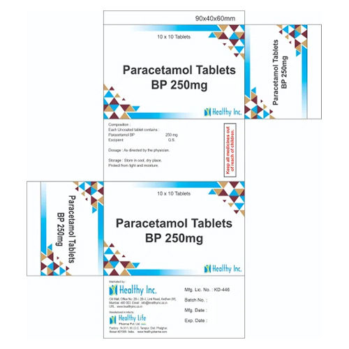 250Mg Paracetamol Tablets Bp Grade: Medicine Grade