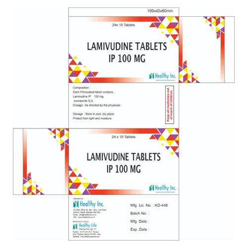 100Mg Lamivudie Tablets Ip Grade: Medicine Grade