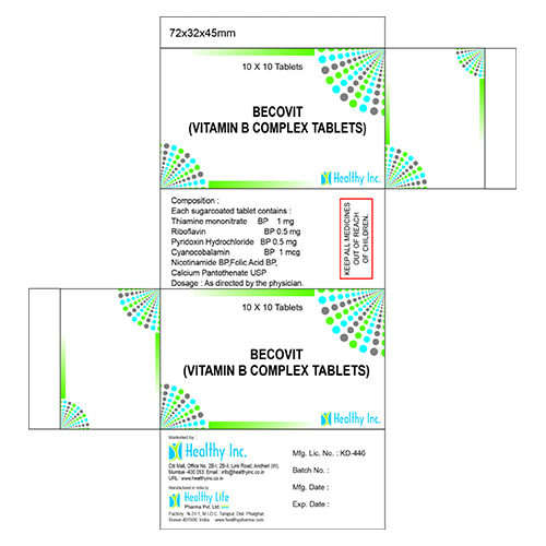 Vitamin B Complex Tablets