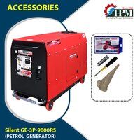 3 Phase Petrol Portable Generator  Recoil and  Self Start Model Silent GE-3P-9000RS