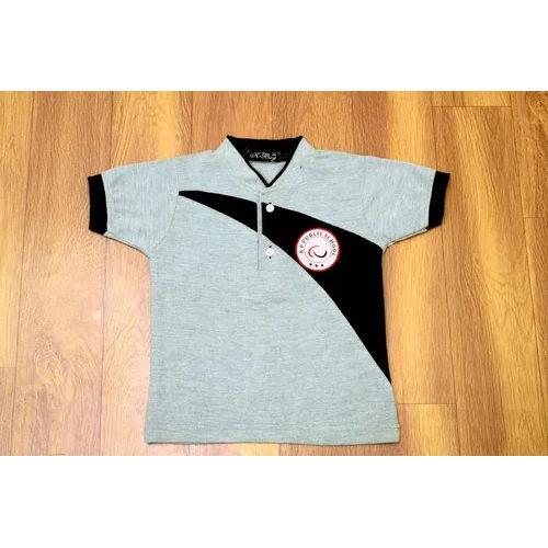 Washable Half Sleeves Kids School T Shirt