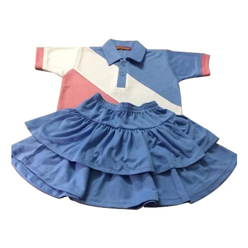 Girls School Sports Uniform T-Shirt And Skort Set