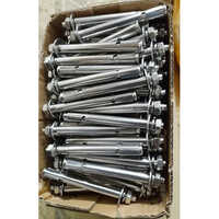 Stainless Steel Anchor Fastener - 6x80mm | Heavy-duty Industrial Grade, Silver Color, Reliable Support
