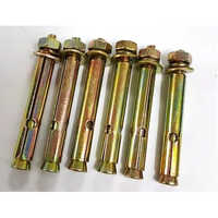 6x80mm Ms Anchor Fastener - Industrial Grade, 6mm Diameter, Golden Color | Available Sizes: 6x60, 6x80 & 6x100mm, Reliable For Heavy-duty Use