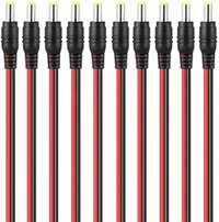 Dc Power Pigtails Cable - 18awg Pure Copper, 21mm X 55mm Dc Connector | Rapid Transmission, Easy Installation, Universal Compatibility, 10-pack