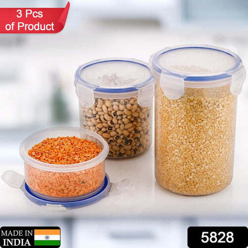 ROUND PLASTIC AIRTIGHT FOOD STORAGE (5828)