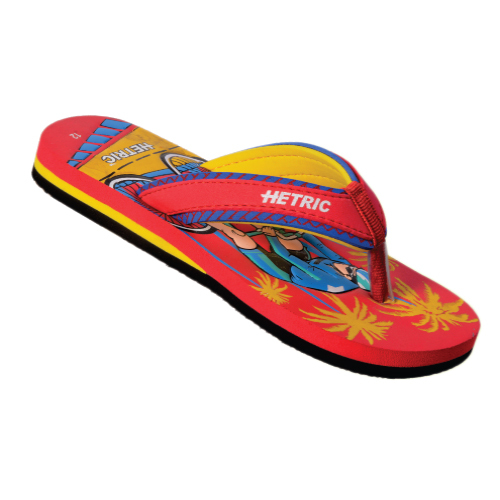 Red And Yellow Color Boys Slipper